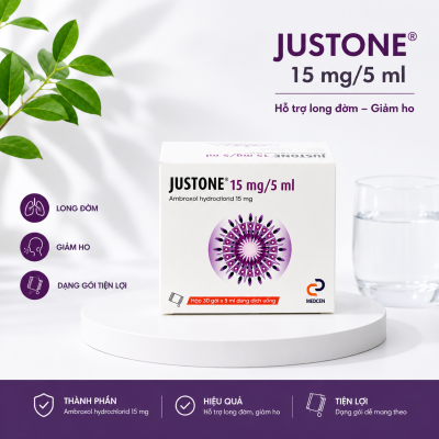 JUSTONE 15mg/5ml Dung Dịch Uống Long Đờm