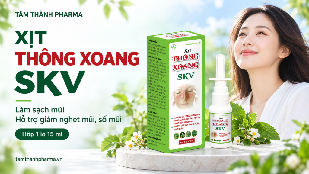 Xịt thông xoang SKV tối giản-2 Xịt thông xoang SKV tối giản 2
